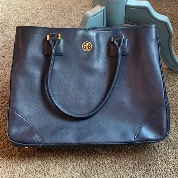 Tory Burch east west Robinson tote navy - Picture 2 of 7